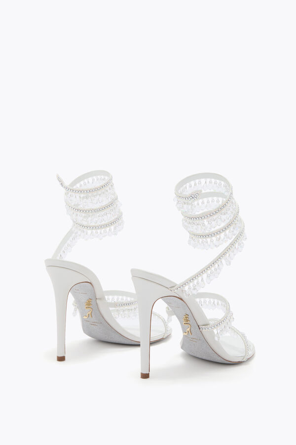 jeweled kronleuchter weiße sandale 105 rene caovilla