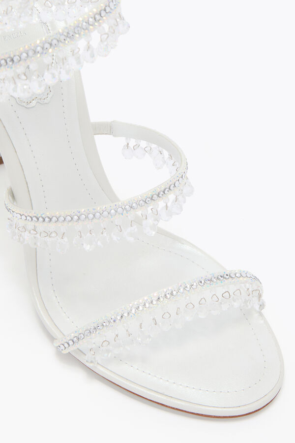 jeweled kronleuchter weiße sandale 105 rene caovilla