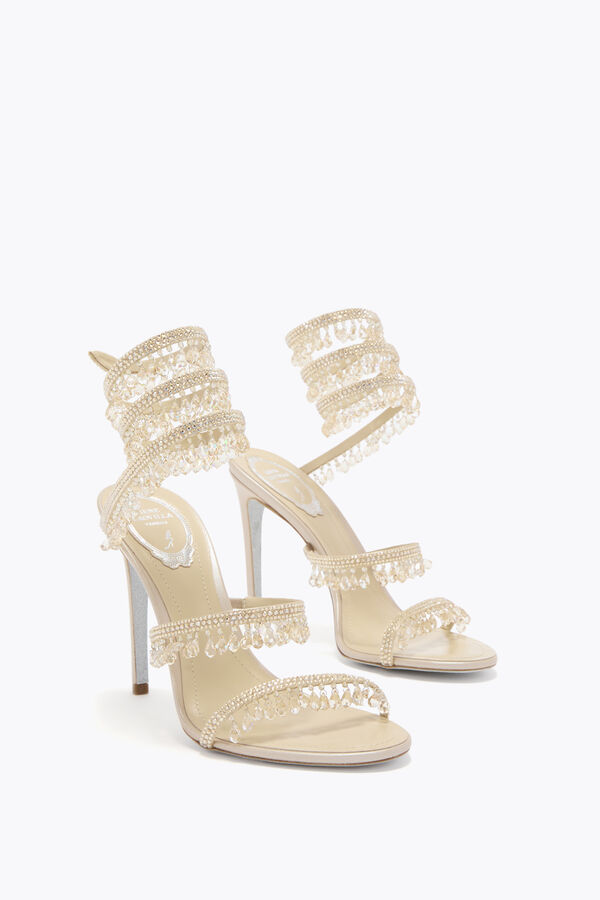 jeweled kronleuchter champagner sandal 105 rene caovilla