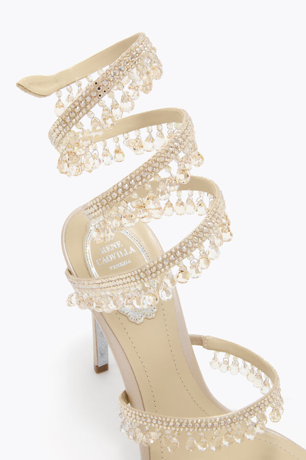 jeweled kronleuchter champagner sandal 105 rene caovilla