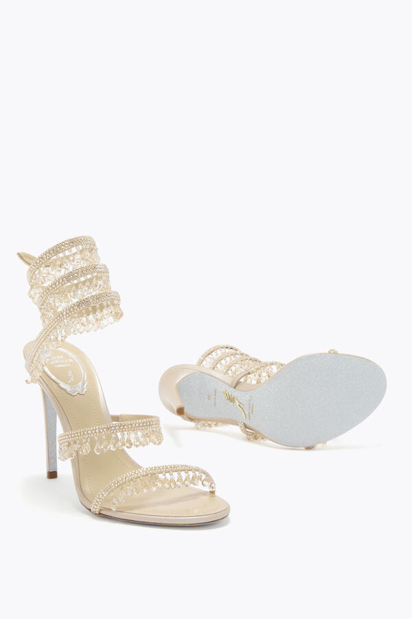 jeweled kronleuchter champagner sandal 105 rene caovilla