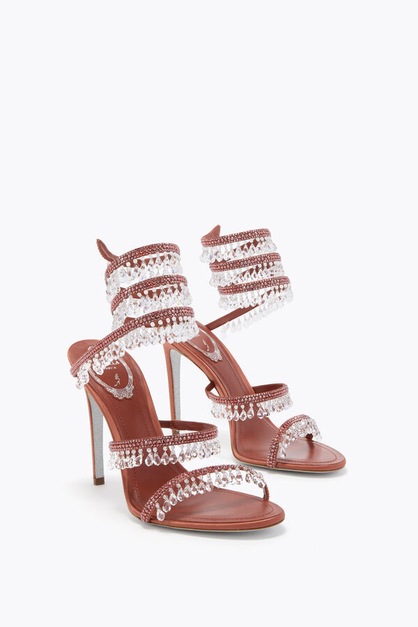 jeweled kronleuchter mocha mousse sandal 105 rene caovilla