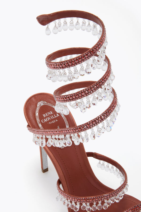 jeweled kronleuchter mocha mousse sandal 105 rene caovilla