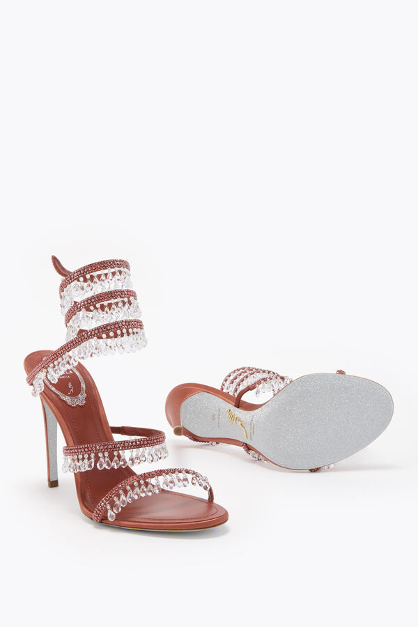 jeweled kronleuchter mocha mousse sandal 105 rene caovilla
