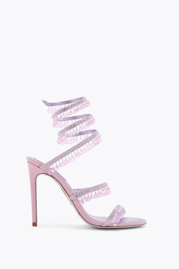 jeweled kronleuchter metallic lila sandale 105 rene caovilla