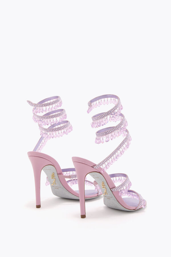 jeweled kronleuchter metallic lila sandale 105 rene caovilla
