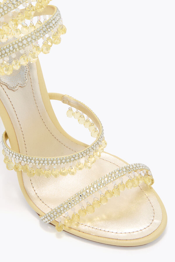 jeweled kronleuchter lemon yellow sandal 105 rene caovilla