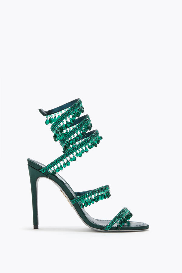 jeweled kronleuchter emerald green sandal 105 rene caovilla