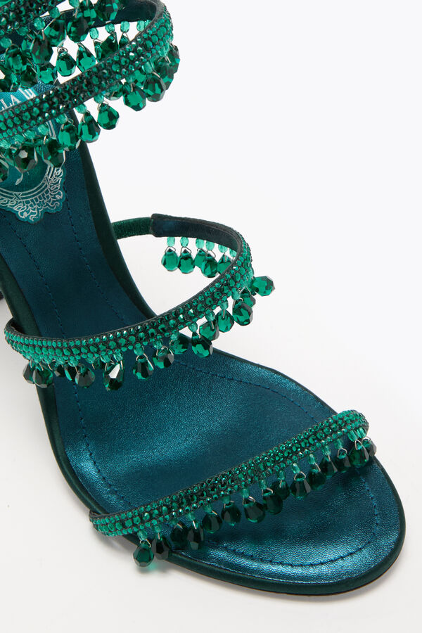 jeweled kronleuchter emerald green sandal 105 rene caovilla