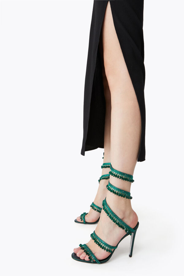 jeweled kronleuchter emerald green sandal 105 rene caovilla