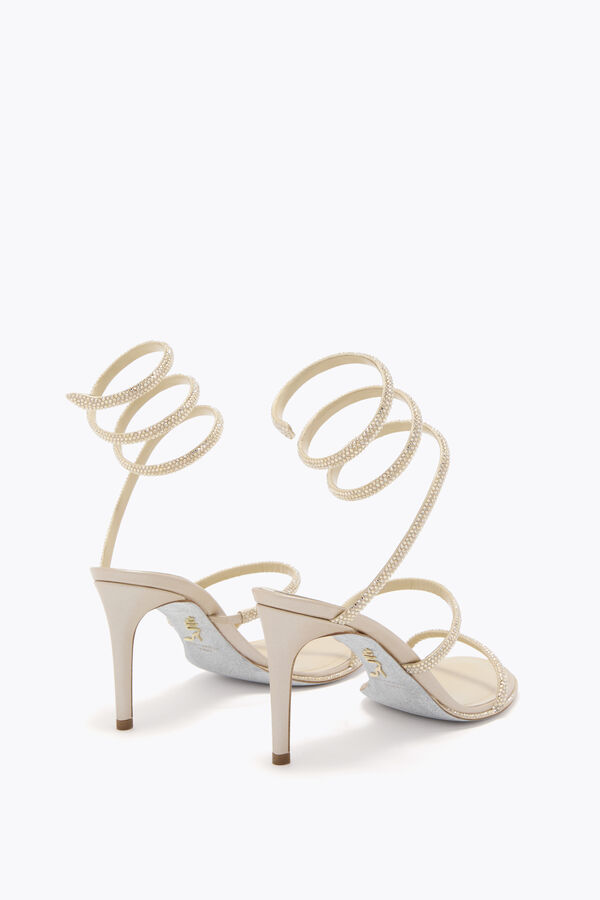 jeweled cleo champagne sandale 80 rene caovilla