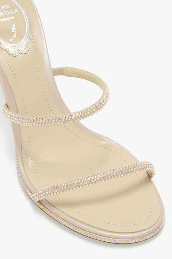 jeweled cleo champagne sandale 80 rene caovilla