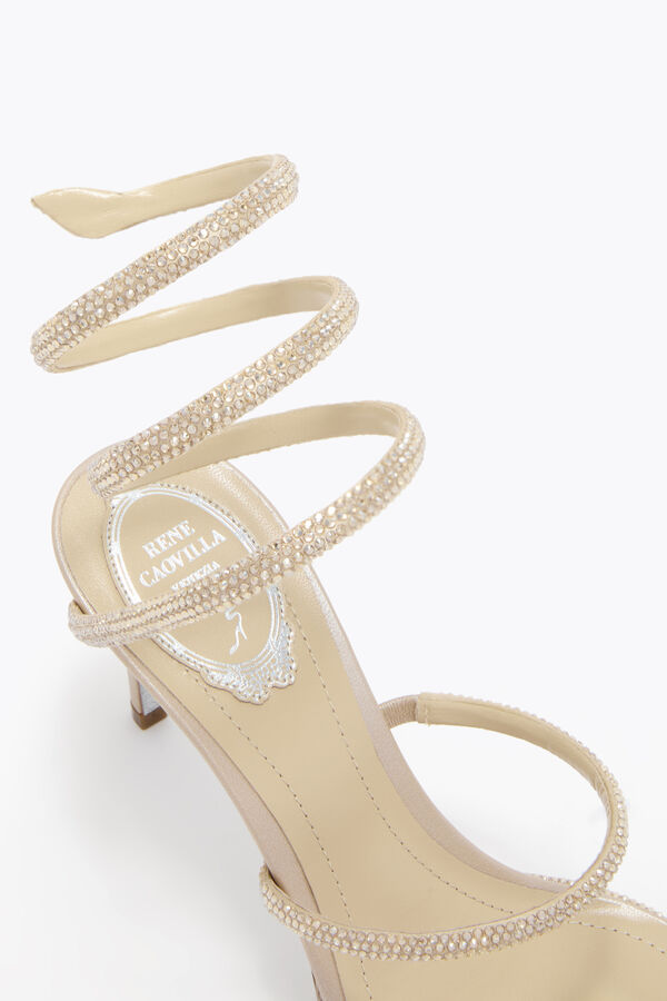 jeweled cleo champagne sandale 80 rene caovilla