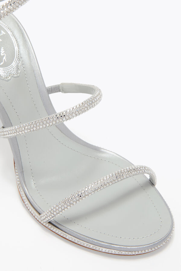 jeweled cleo silber sandale 80 rene caovilla