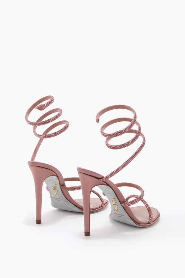 jeweled cleo powder pink sandal 105 rene caovilla