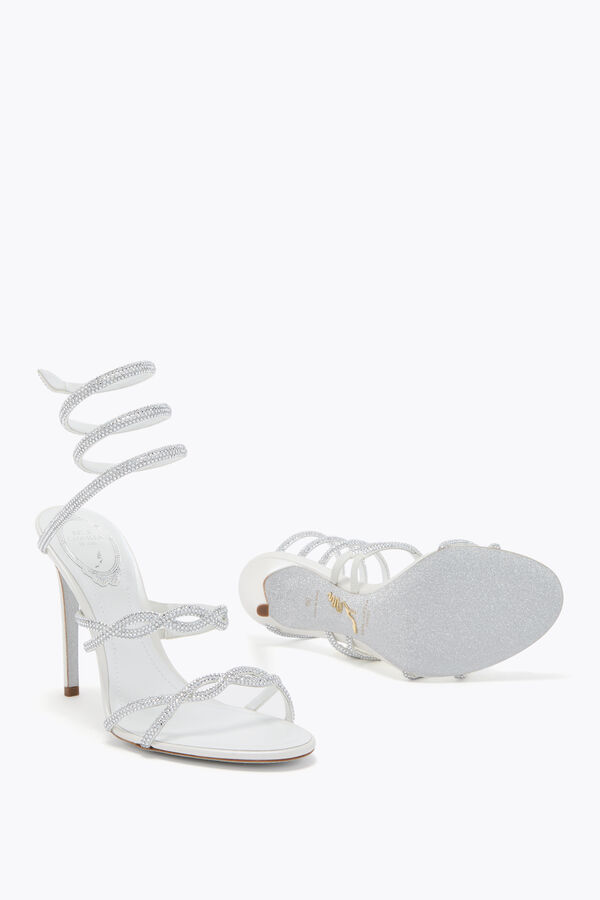 jeweled braid cleo ivory sandal 105 rene caovilla