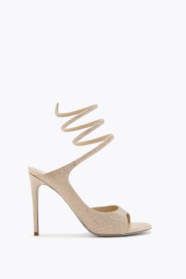 jeweled audrey gold sandal 105 rene caovilla