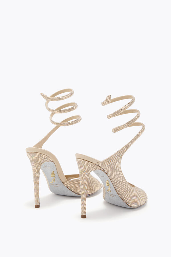 jeweled audrey gold sandal 105 rene caovilla