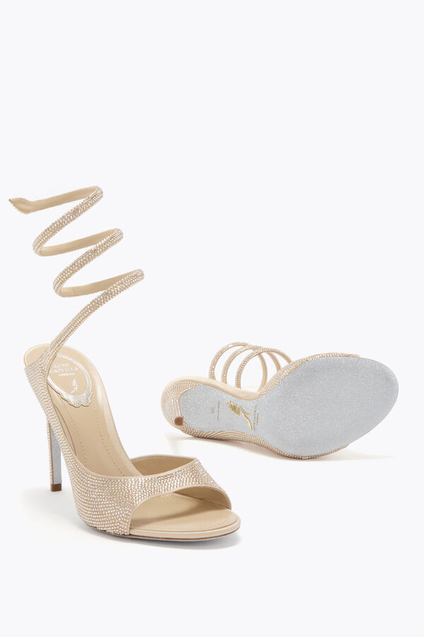 jeweled audrey gold sandal 105 rene caovilla