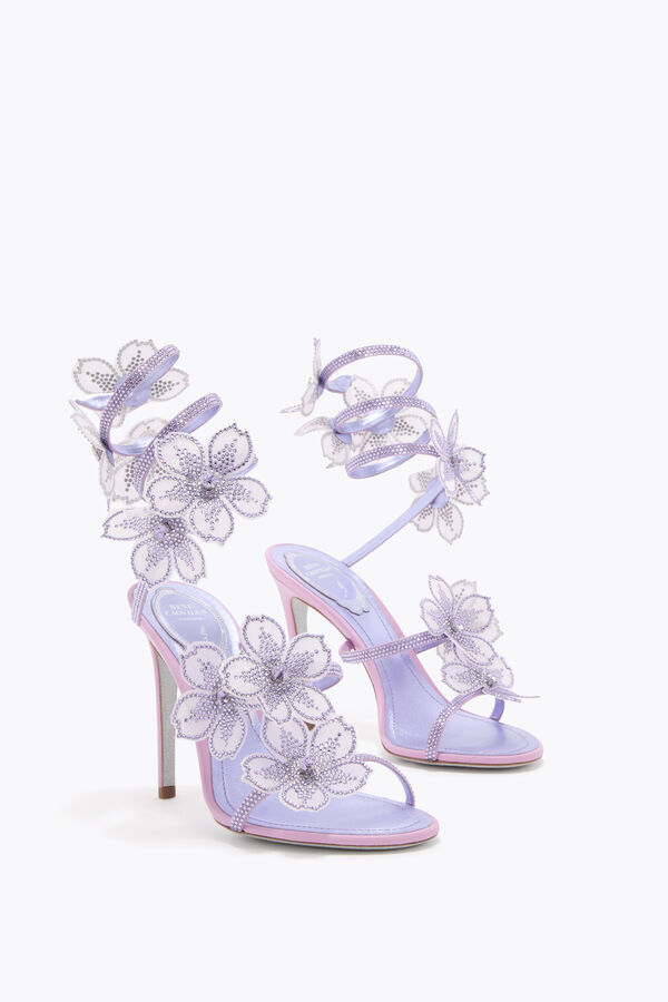 jeweled pfirsich blume wisteria sandal 105 rene caovilla