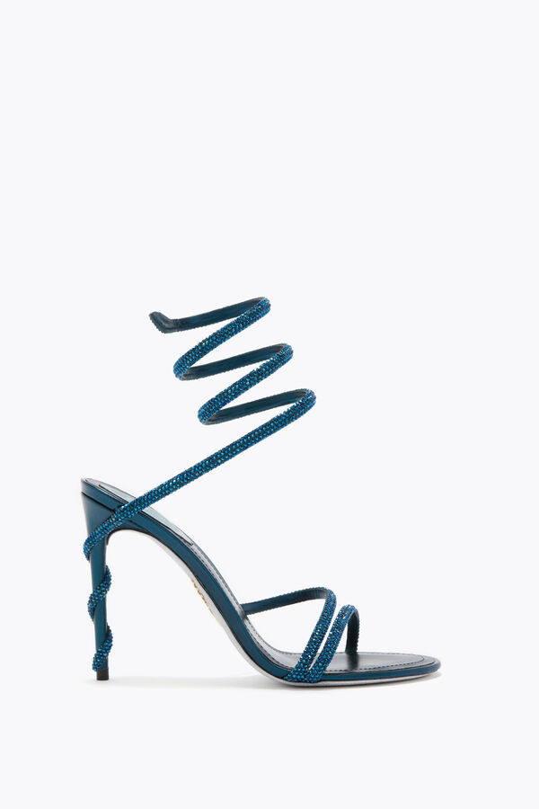 jeweled margot teal sandal 105 rene caovilla