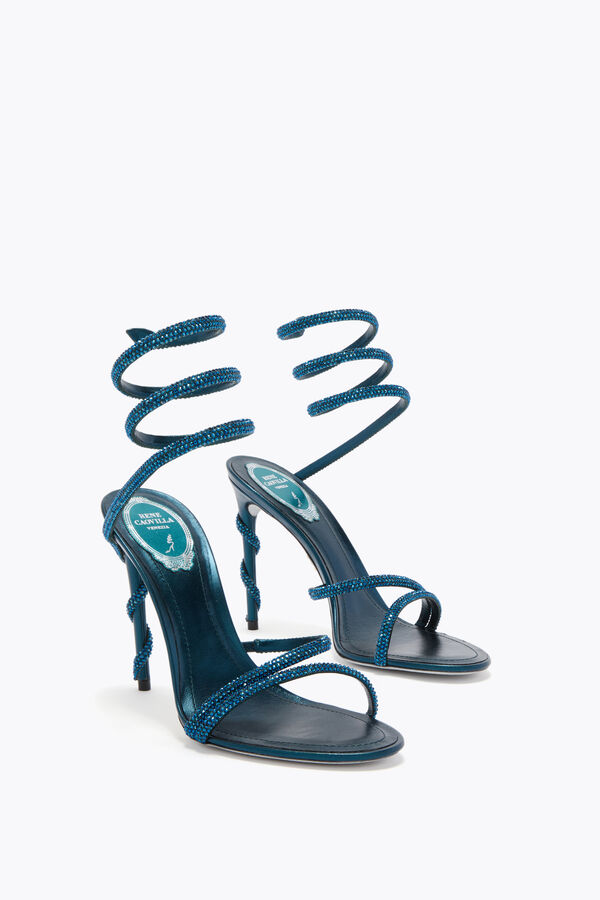 jeweled margot teal sandal 105 rene caovilla