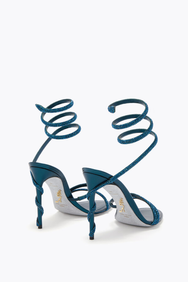 jeweled margot teal sandal 105 rene caovilla