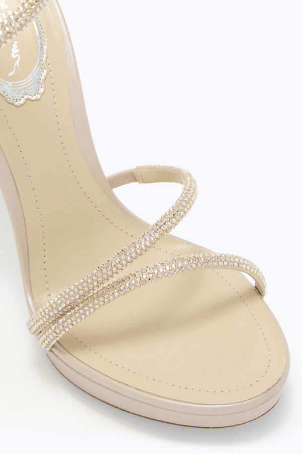 jeweled margot champagner-plattform sandale 120 rene caovilla