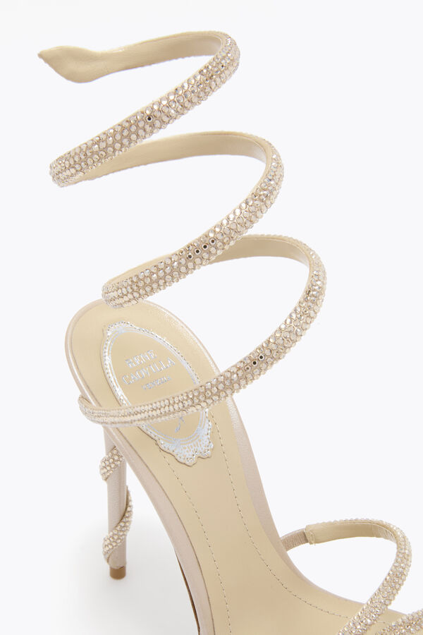 jeweled margot champagner-plattform sandale 120 rene caovilla