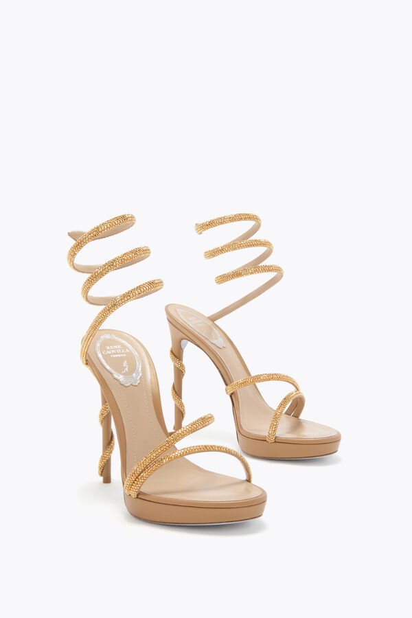 jeweled margot honig plattform sandale 120 rene caovilla