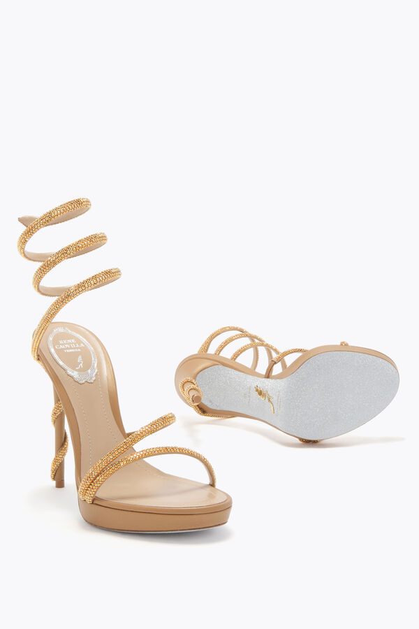 jeweled margot honig plattform sandale 120 rene caovilla