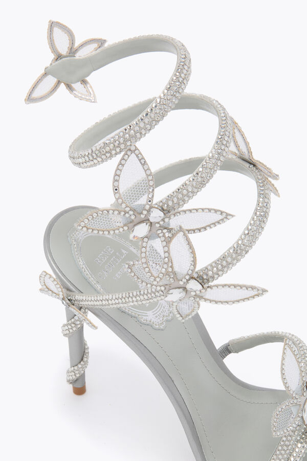 jeweled margot silber metallic sandal 105 rene caovilla