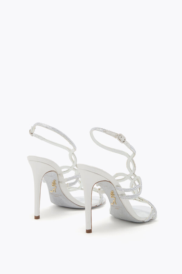jeweled dalilah weiße sandale 105 rene caovilla