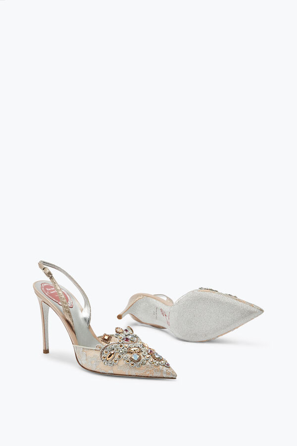 jeweled grau jewel slingbacks veneziana rene caovilla