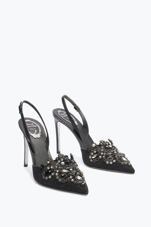 jeweled high-heeled slingbacks veneziana rene caovilla