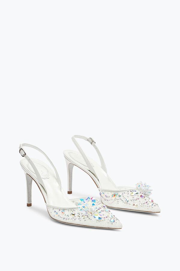 jeweled cinderella weiße slingback 80 rene caovilla