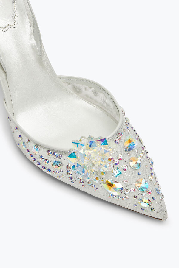 jeweled cinderella weiße slingback 80 rene caovilla