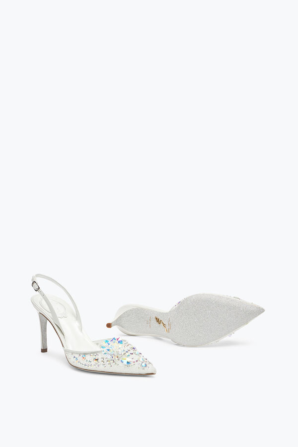 jeweled cinderella weiße slingback 80 rene caovilla