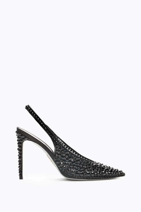 jeweled gilda schwarz slingback 105 rene caovilla