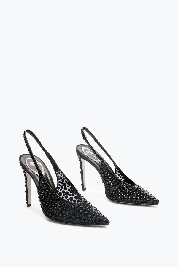 jeweled gilda schwarz slingback 105 rene caovilla
