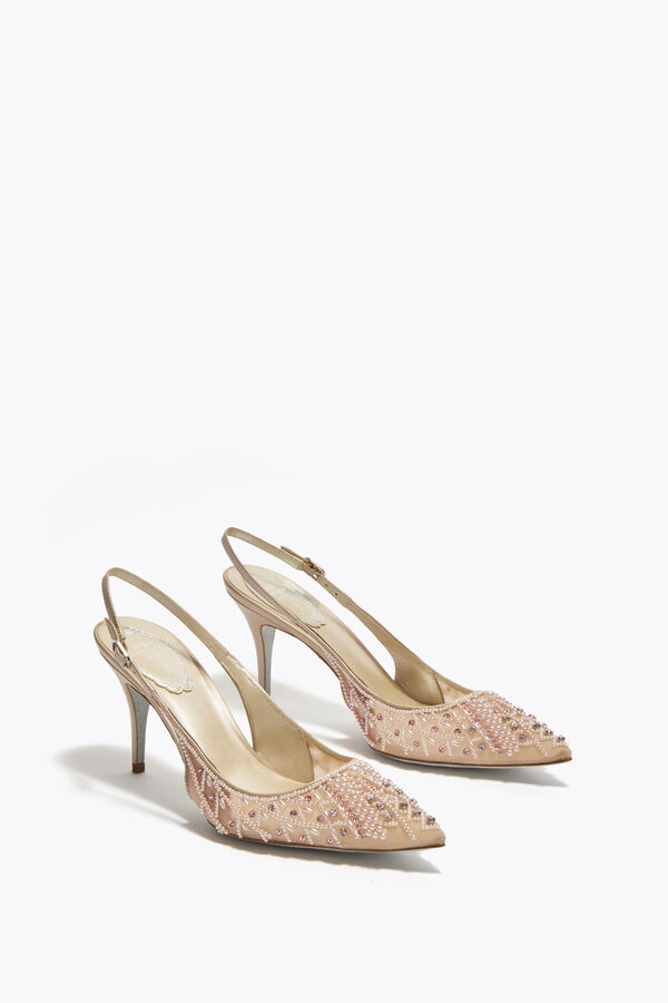 jeweled lovely powder pink slingback 80 rene caovilla