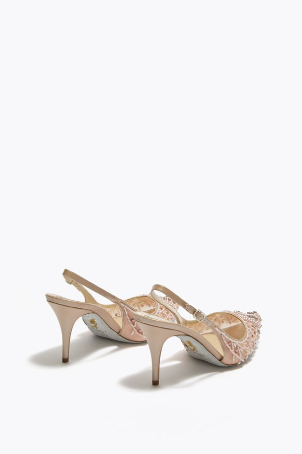 jeweled lovely powder pink slingback 80 rene caovilla
