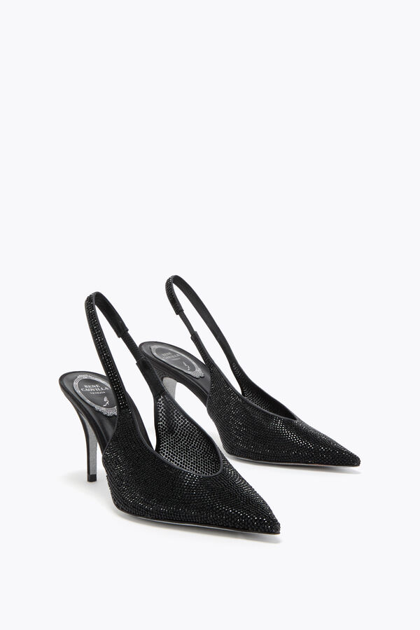 jeweled jinny schwarz slingback 80 rene caovilla