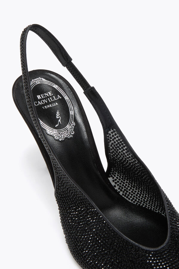 jeweled jinny schwarz slingback 80 rene caovilla