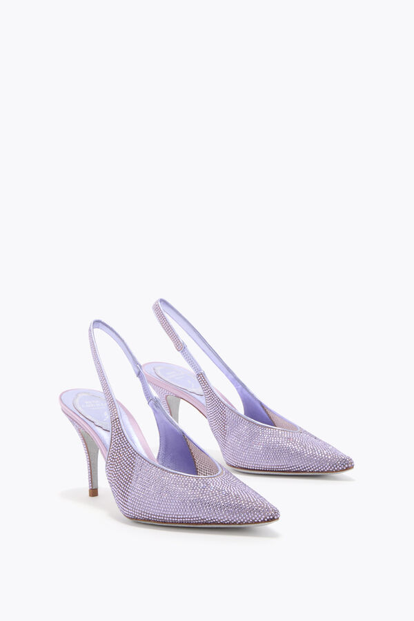 jeweled jinny metallic violet slingback 80 rene caovilla
