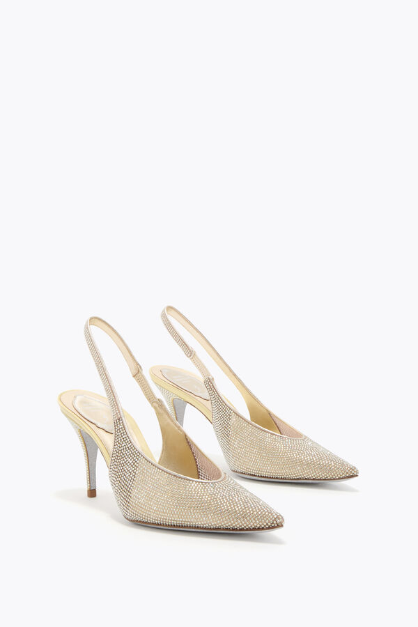 jeweled jinny zitrone gelb slingback 80 rene caovilla