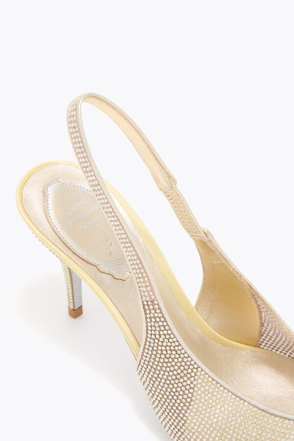jeweled jinny zitrone gelb slingback 80 rene caovilla