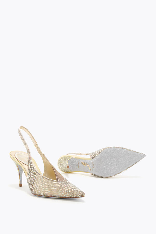 jeweled jinny zitrone gelb slingback 80 rene caovilla