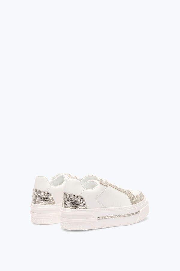 jeweled xtra-weiß-silber-sneaker mit kristallen 50 rene caovilla