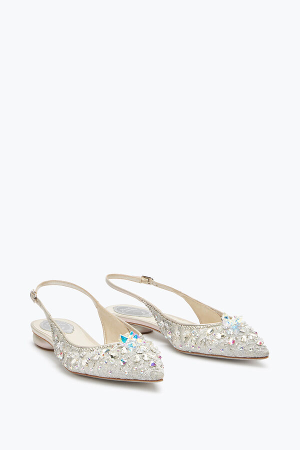 jeweled grau flache slingbacks cinderella rene caovilla